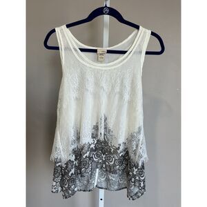 Daytrip Camisole, Halter Back Lacy top. Size L
